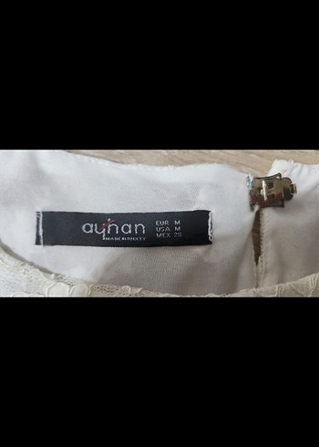 Dantel Detaylı Beyaz Elbise - Görsel 7