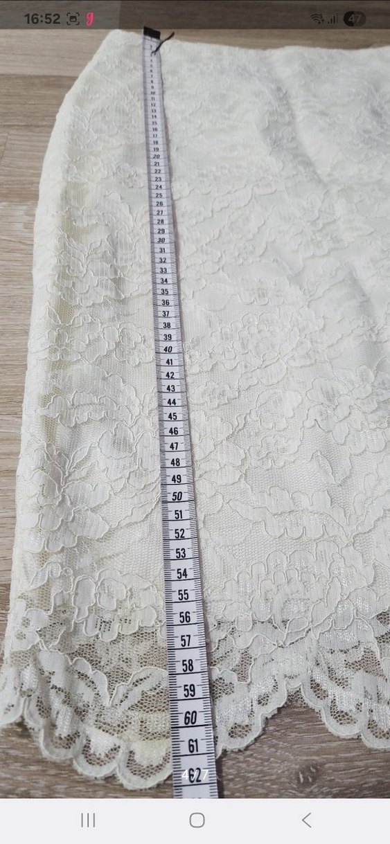 Dantel Detaylı Beyaz Elbise - Görsel 4