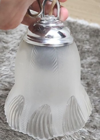 Bej ve Gri Zincirli Sarkıt Lamba - Görsel 3