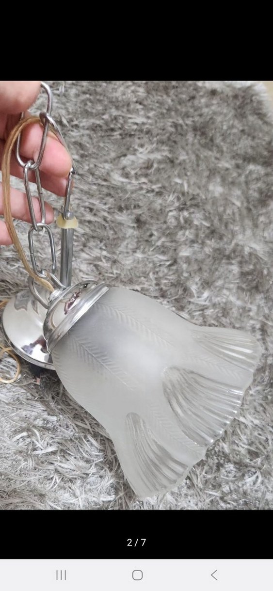 Bej ve Gri Zincirli Sarkıt Lamba - Görsel 2