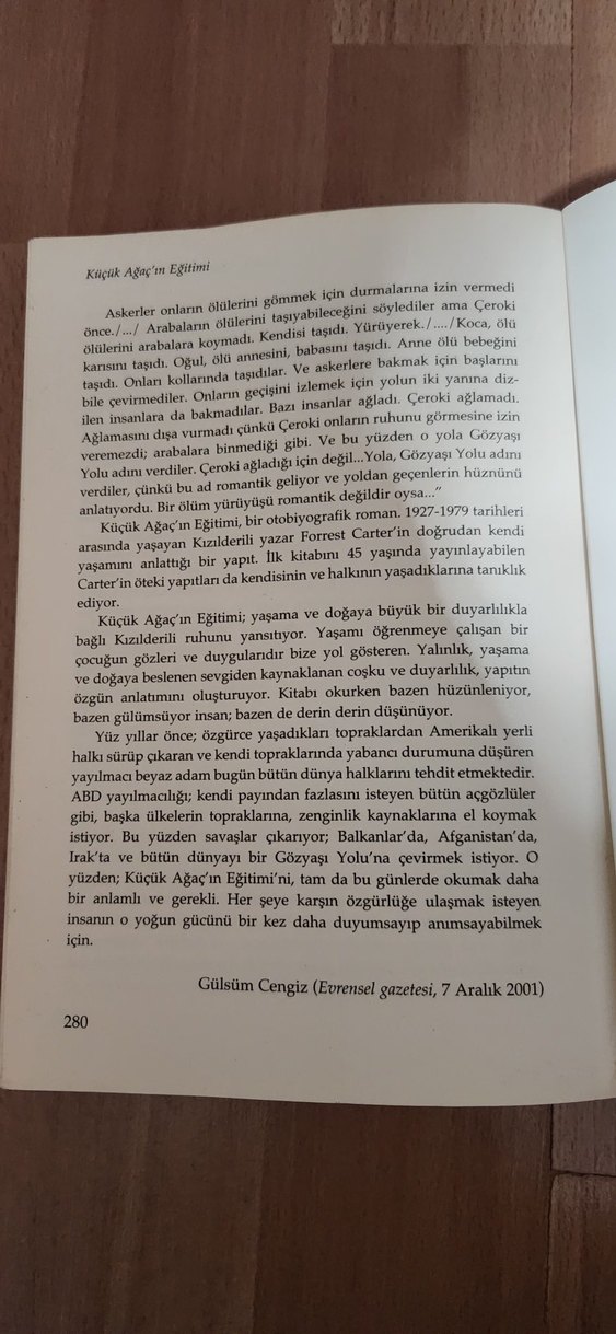 Küçük Ağacın Eğitimi - Forrest Carter - Görsel 3