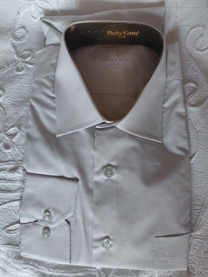 Düğmeli Bej Erkek Gömlek - Görsel 3