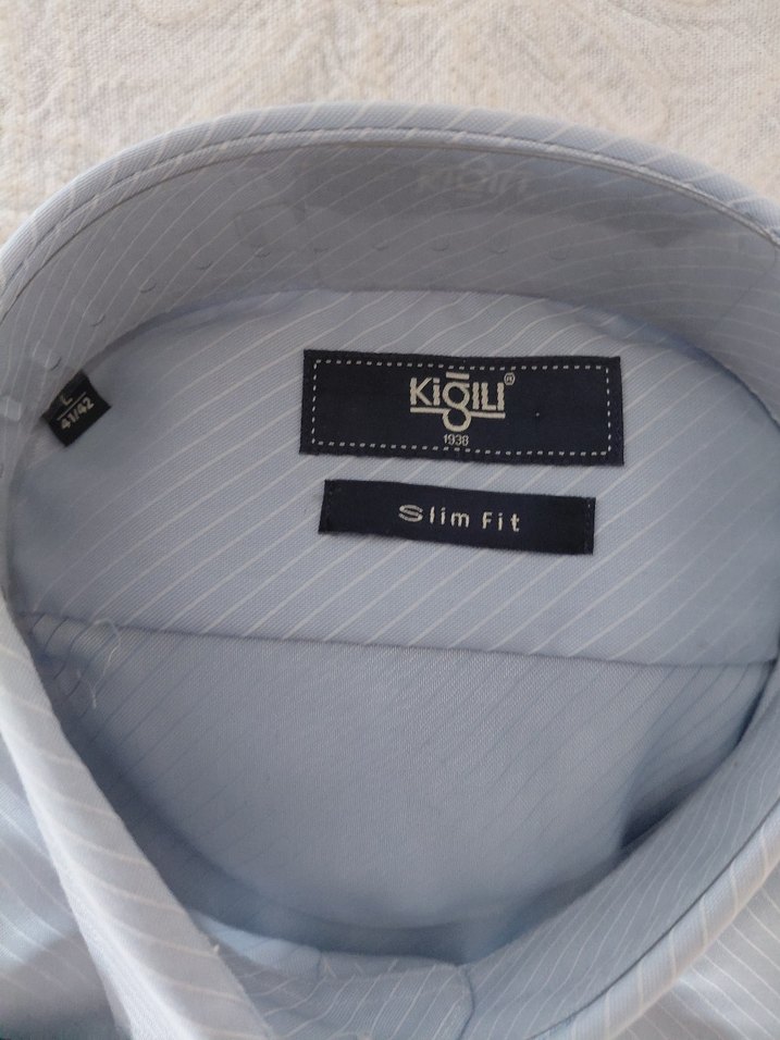 Gri Kısa Kollu Regular Fit İş Gömleği - Görsel 3