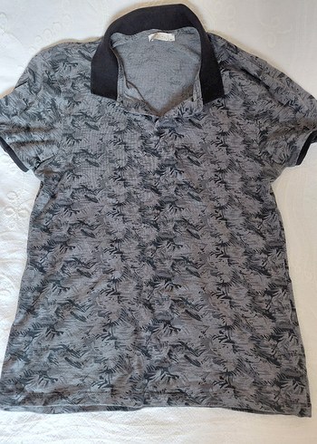 Gri Desenli Erkek Polo Tişört - Görsel 5