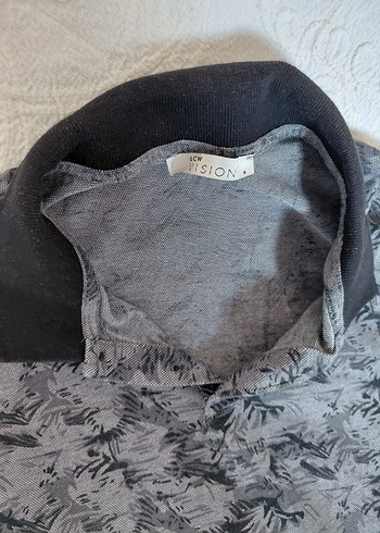 Gri Desenli Erkek Polo Tişört - Görsel 4