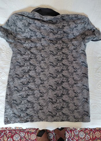 Gri Desenli Erkek Polo Tişört - Görsel 2