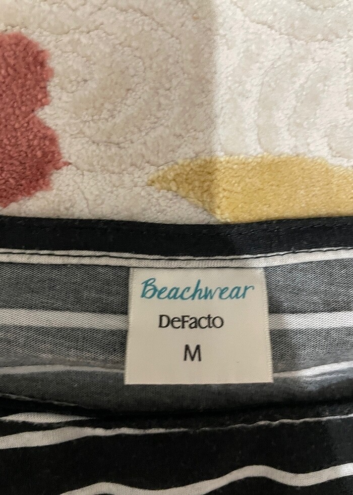 kadın kısa kollu belden lastikli elbise - Görsel 2