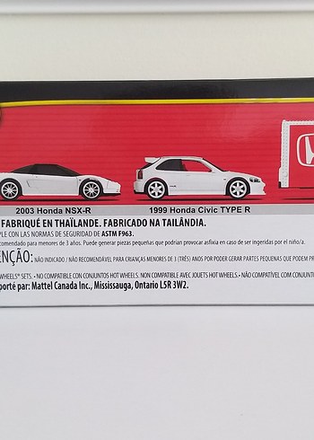 Beyaz Honda Oyuncak Araba Seti - Görsel 2