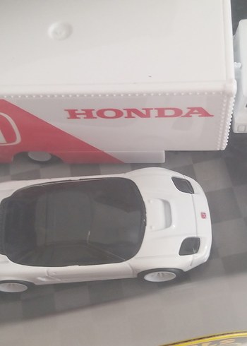 Beyaz Honda Oyuncak Araba Seti - Görsel 4