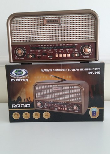 Everton Retro Ahşap Görünümlü Radyo - Görsel 2