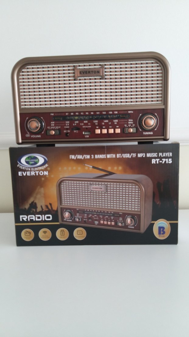Everton Retro Ahşap Görünümlü Radyo - Görsel 2