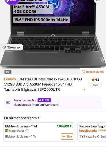 Lenovo LOQ 15 - Görsel 5