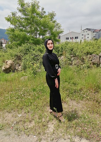 Saten elbise