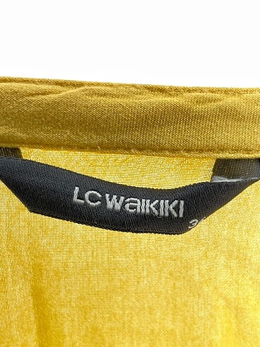 36 Beden sarı Renk LC Waikiki Kısa Elbise %70 İndirimli.