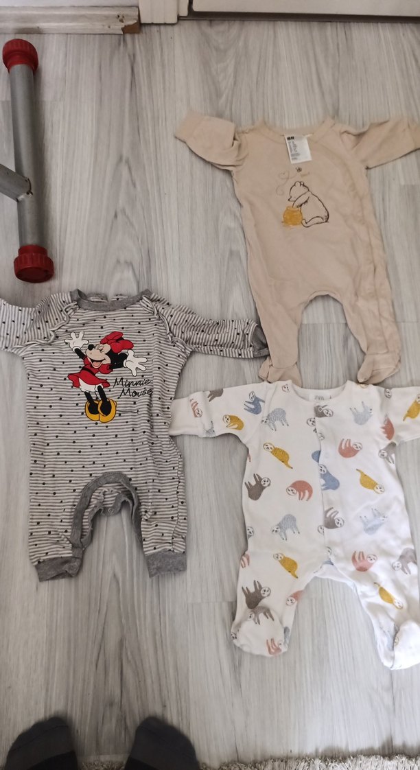 Pamuklu Bebek Tulumları - 3 Adet 3 aylık giyilmemes - Görsel 4