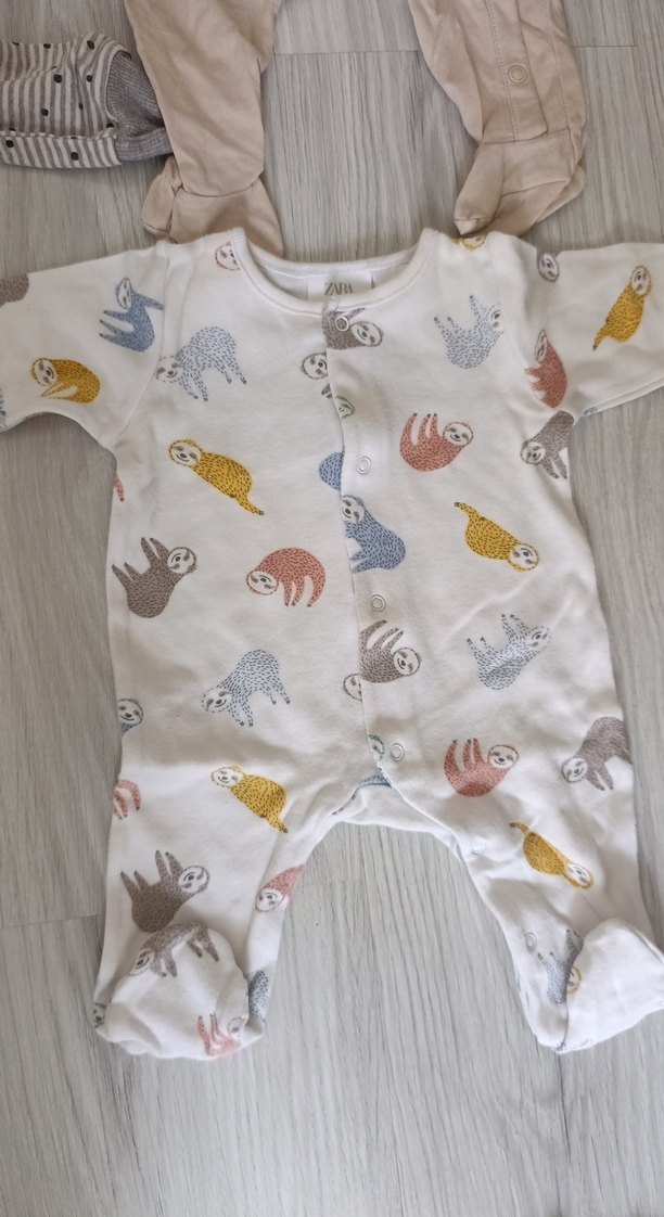 Pamuklu Bebek Tulumları - 3 Adet 3 aylık giyilmemes - Görsel 3