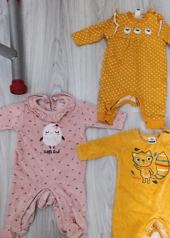 Nakışlı, Örgü Detaylı Renkli Bebek Kız Tulumu - Görsel 4