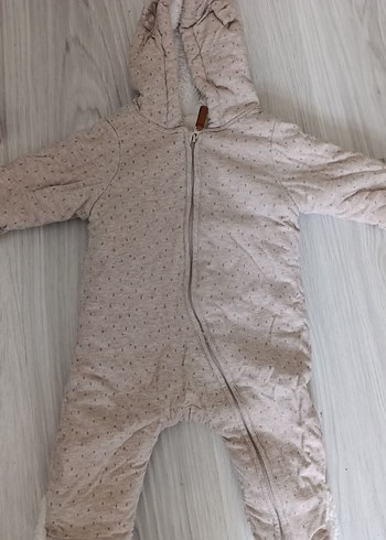 Kürklü Kapüşonlu Bebek Tulumu - Görsel 3