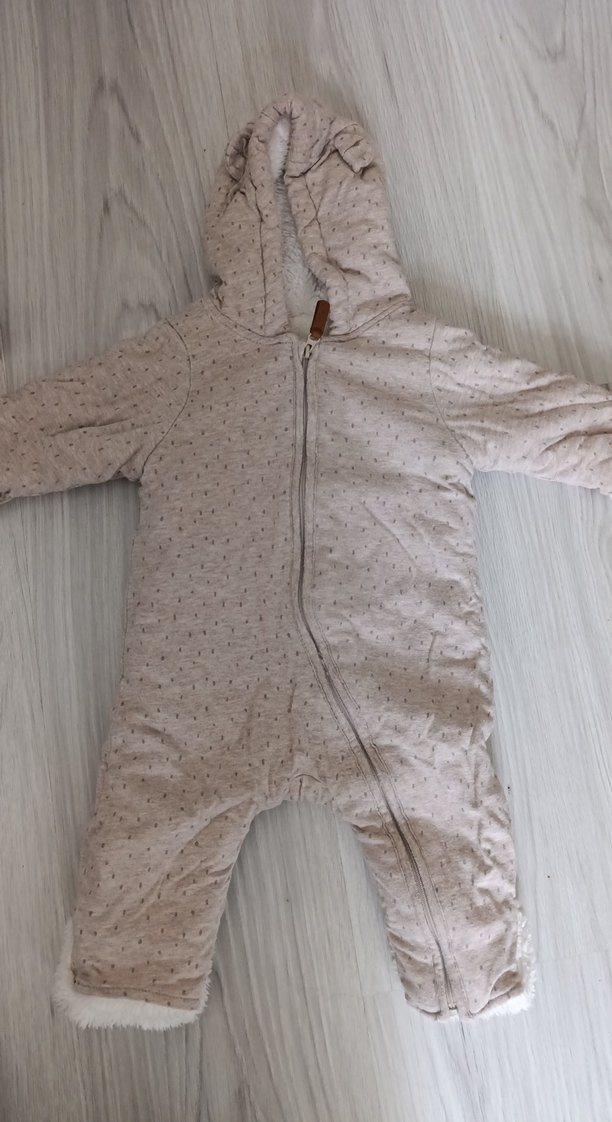 Kürklü Kapüşonlu Bebek Tulumu - Görsel 3