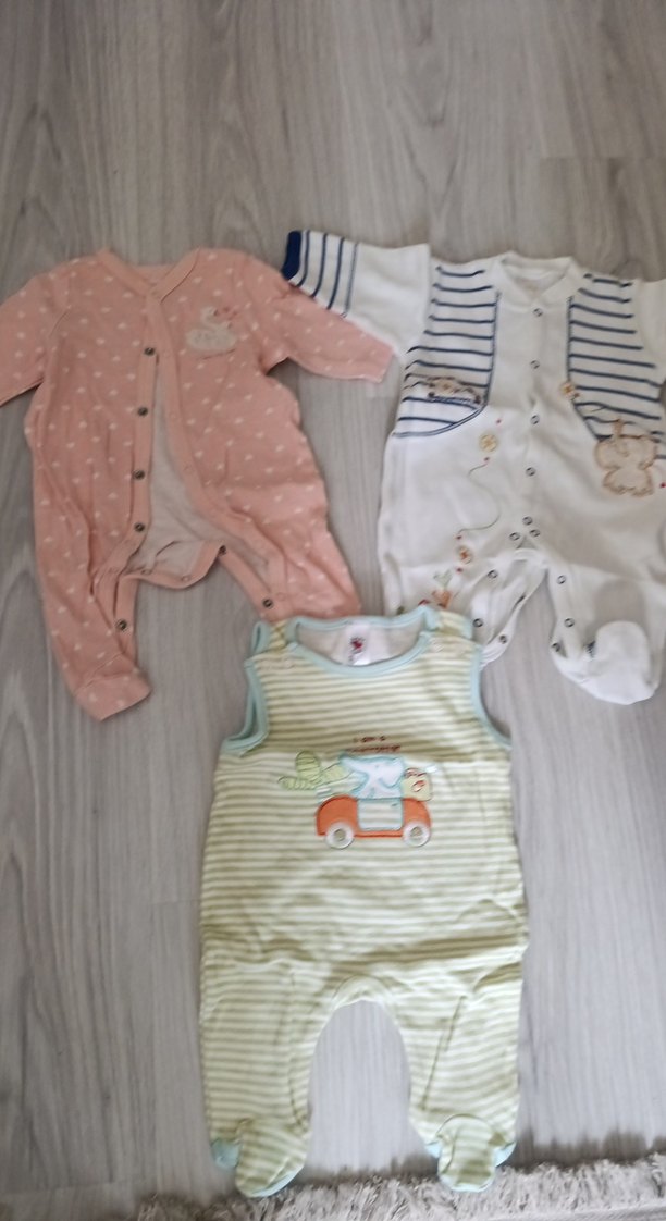 Bebek için pastel renkli triko tulumlar - Görsel 2