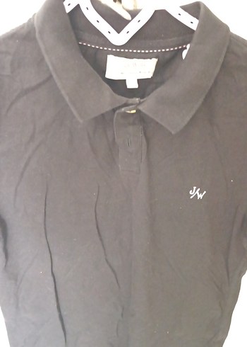 Erkek Siyah Kısa Kollu Polo Yaka Tişört - Görsel 2