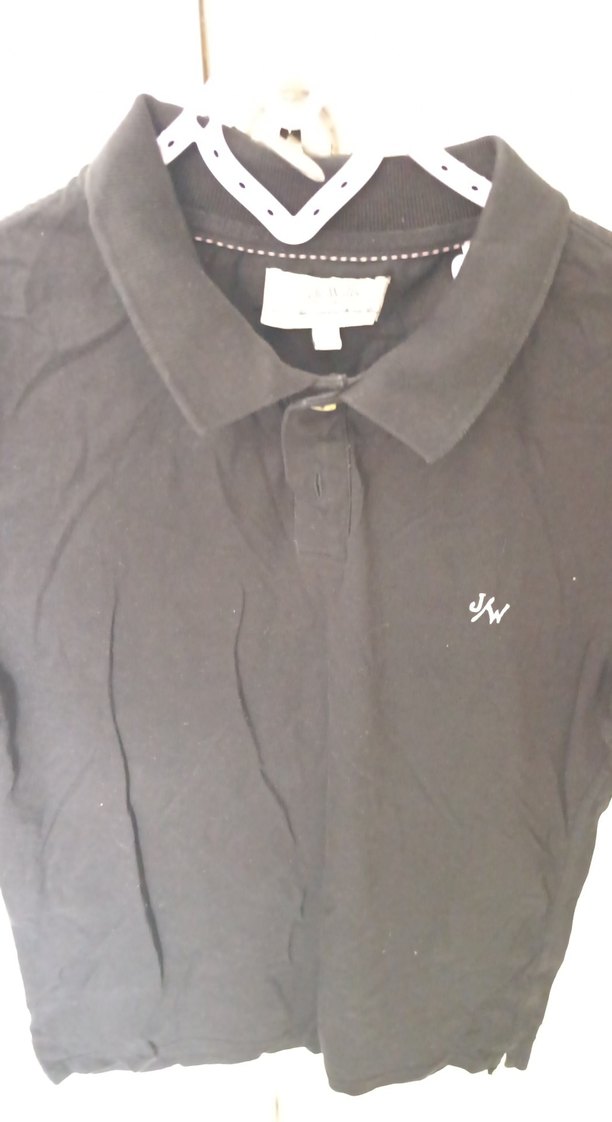 Erkek Siyah Kısa Kollu Polo Yaka Tişört - Görsel 2