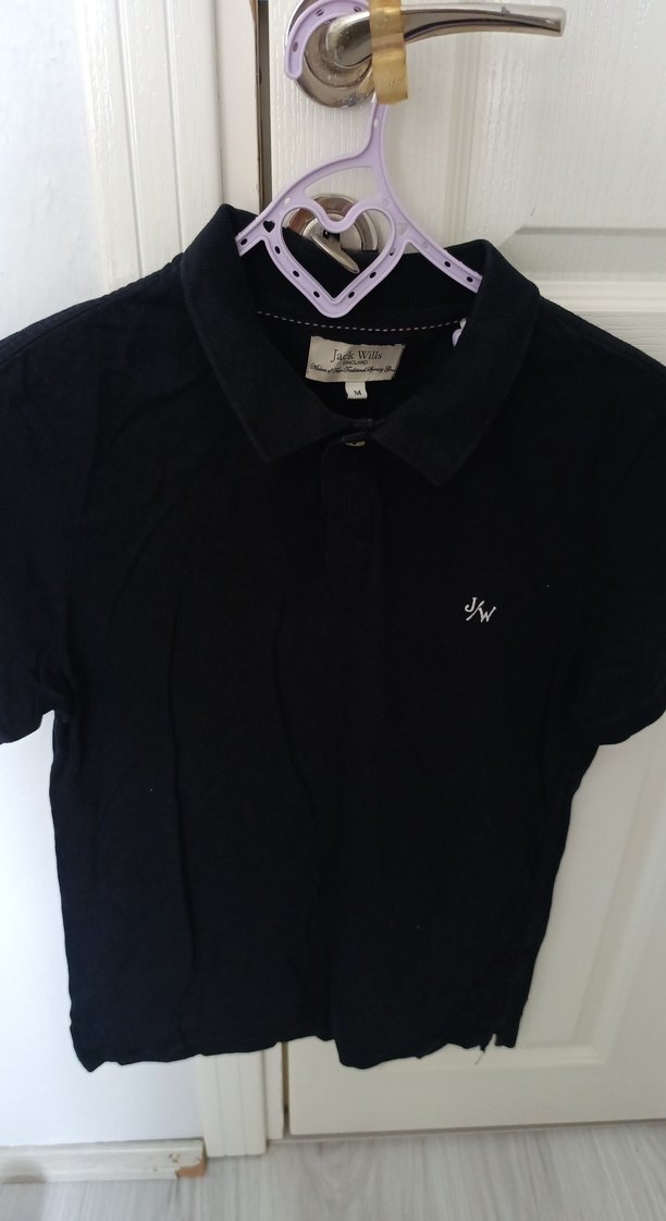 Erkek Siyah Kısa Kollu Polo Yaka Tişört - Görsel 3