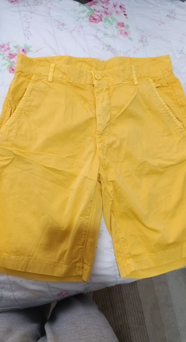 Sarı Rahat Kesim Midi Erkek Şort m beden - Görsel 2