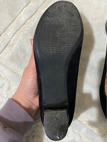 38 Beden siyah Renk Kadife ayakkabı