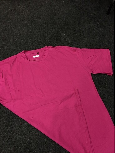xl Beden Unisex Oversize Tişört Pembe