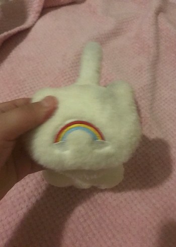 Beyaz Peluş Kulaklık Şeklinde Oyuncak - Görsel 3