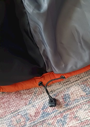 s Beden Bershka Turuncu Kapüşonlu Şişme Mont