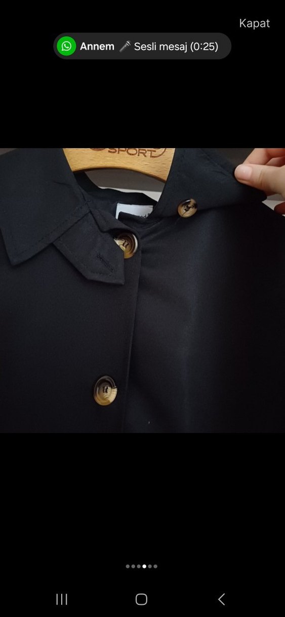 Kadın Oversize Trençkot - Görsel 4