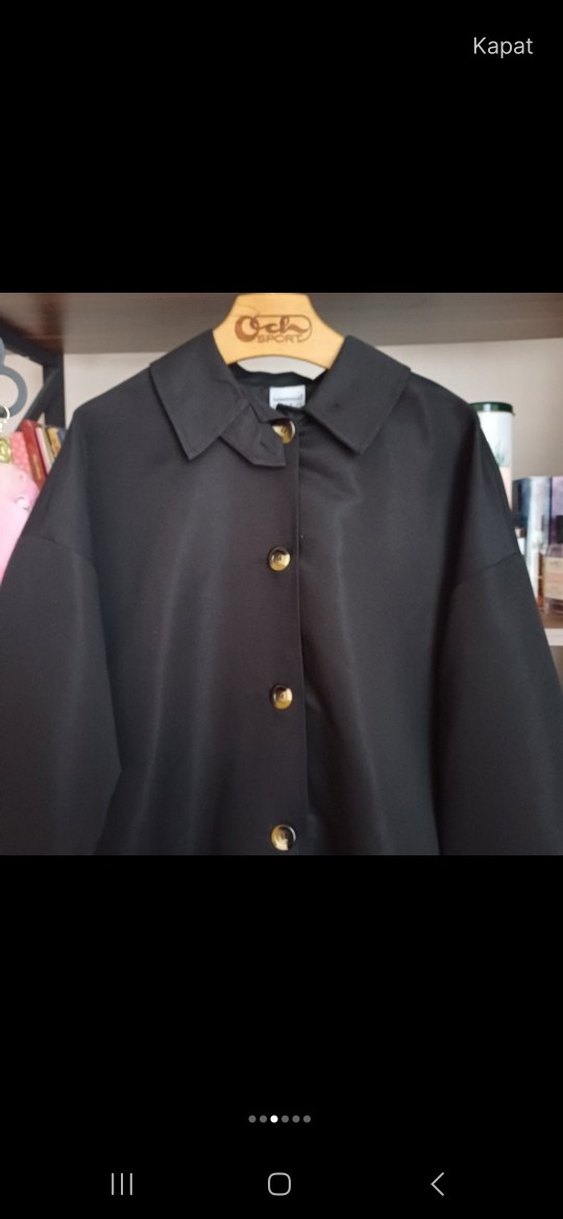 Kadın Oversize Trençkot - Görsel 3