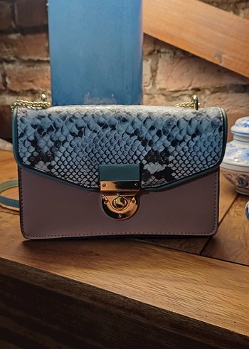 Yılan Desenli Tokalı Kadın Çanta Accessorize - Görsel 7