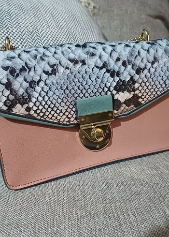 Yılan Desenli Tokalı Kadın Çanta Accessorize - Görsel 3