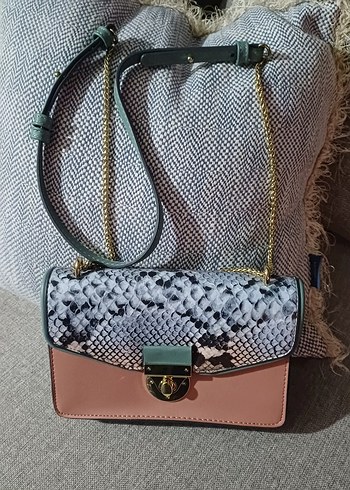 Yılan Desenli Tokalı Kadın Çanta Accessorize - Görsel 2