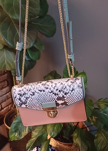 Yılan Desenli Tokalı Kadın Çanta Accessorize - Görsel 6