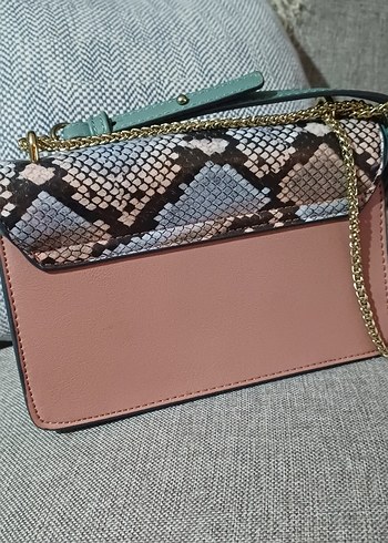 Yılan Desenli Tokalı Kadın Çanta Accessorize - Görsel 4