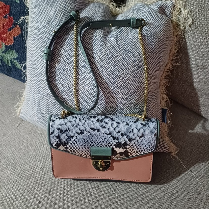 Yılan Desenli Tokalı Kadın Çanta Accessorize - Görsel 2