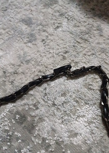 Klasik Siyah Deri Kadın Çanta Chanel Logolu - Görsel 7