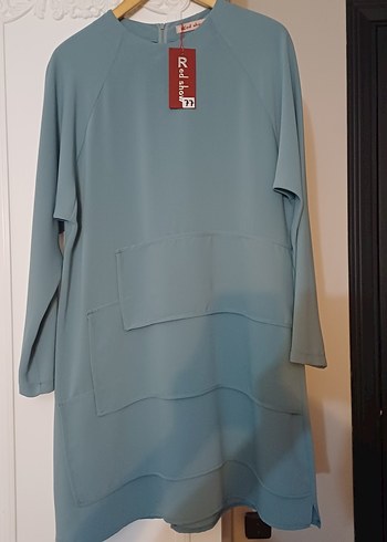 RedShow Turkuaz Tesettür Tunik - Görsel 3