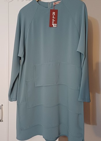 RedShow Turkuaz Tesettür Tunik - Görsel 4