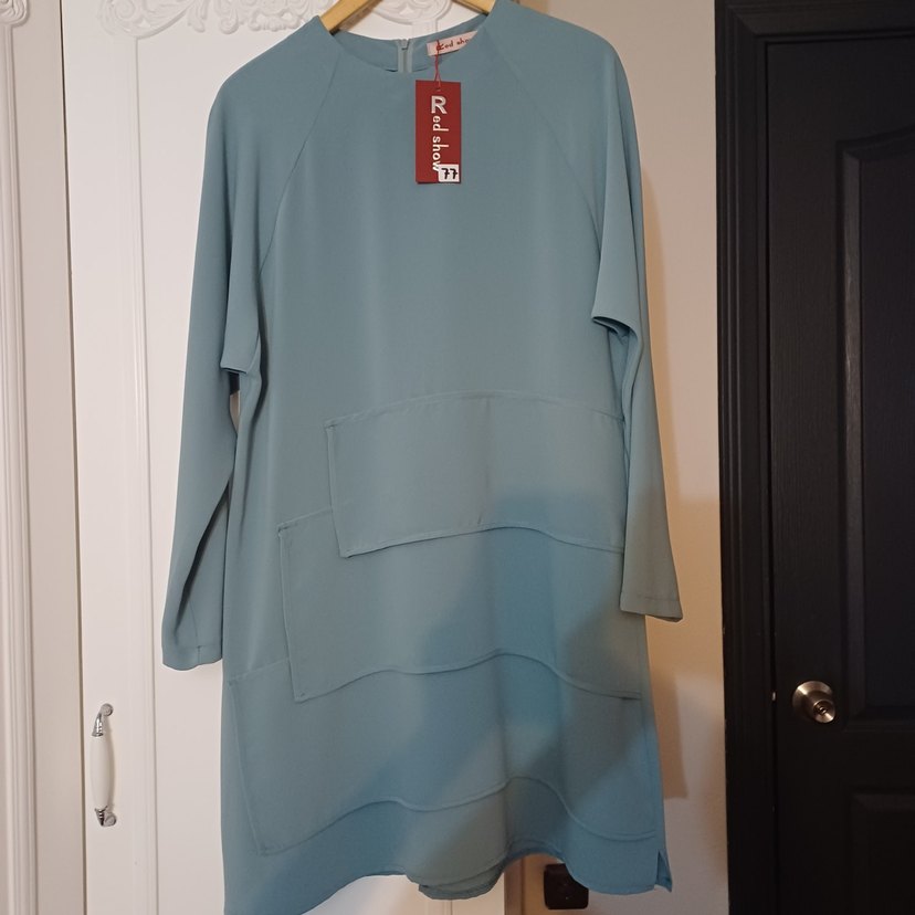 RedShow Turkuaz Tesettür Tunik - Görsel 3