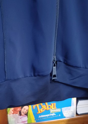 RedShow Kadın Lacivert Uzun Fermuarlı Kaban - Görsel 3