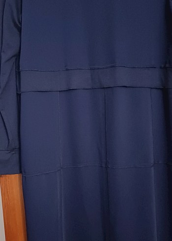 RedShow Kadın Lacivert Uzun Fermuarlı Kaban - Görsel 4