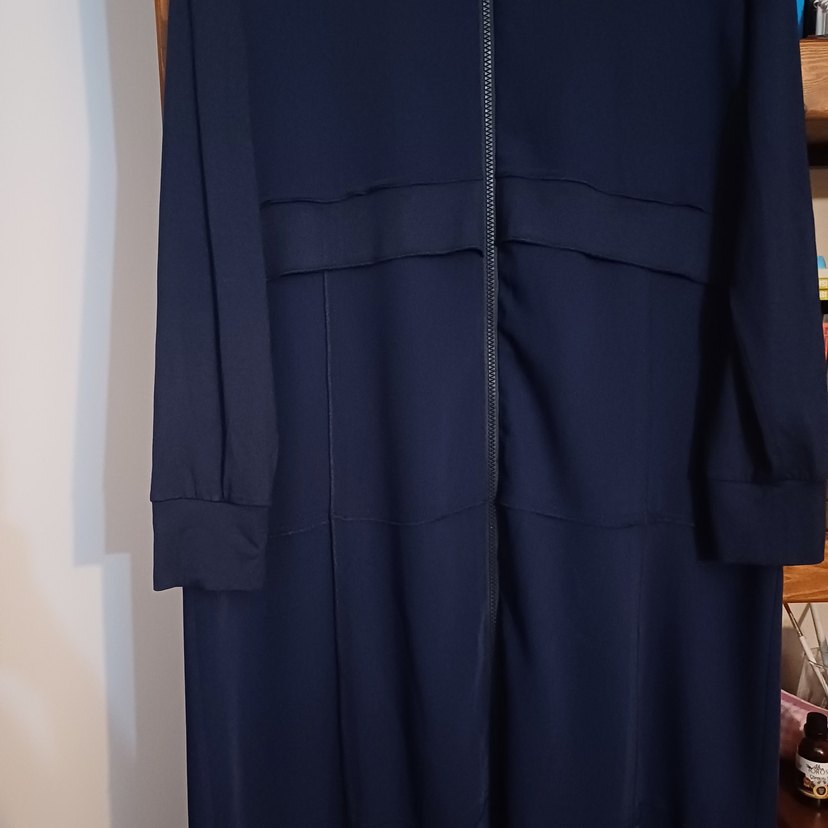 RedShow Kadın Lacivert Uzun Fermuarlı Kaban - Görsel 2