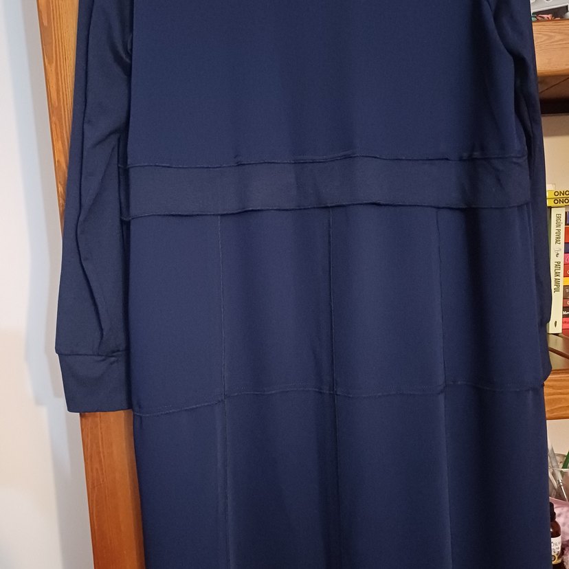 RedShow Kadın Lacivert Uzun Fermuarlı Kaban - Görsel 4