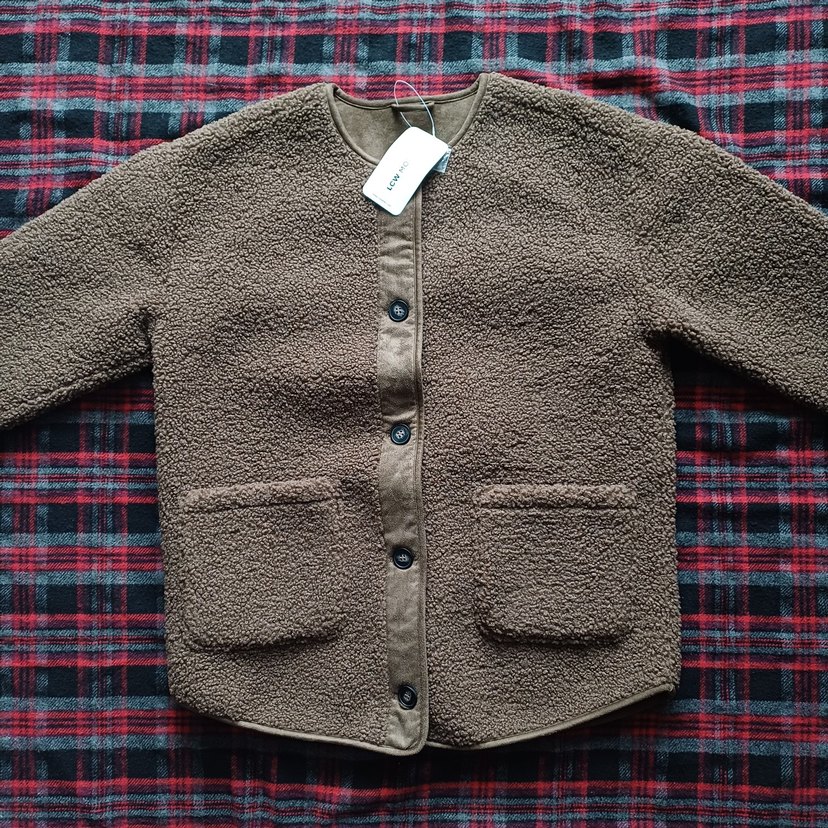 Kahverengi Yaka Peluş Teddy Ceket - Görsel 2