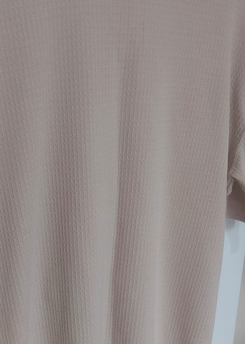 Bej Erkek Kısa Kollu Oversize Tişört ve Pijama Takım - Görsel 2